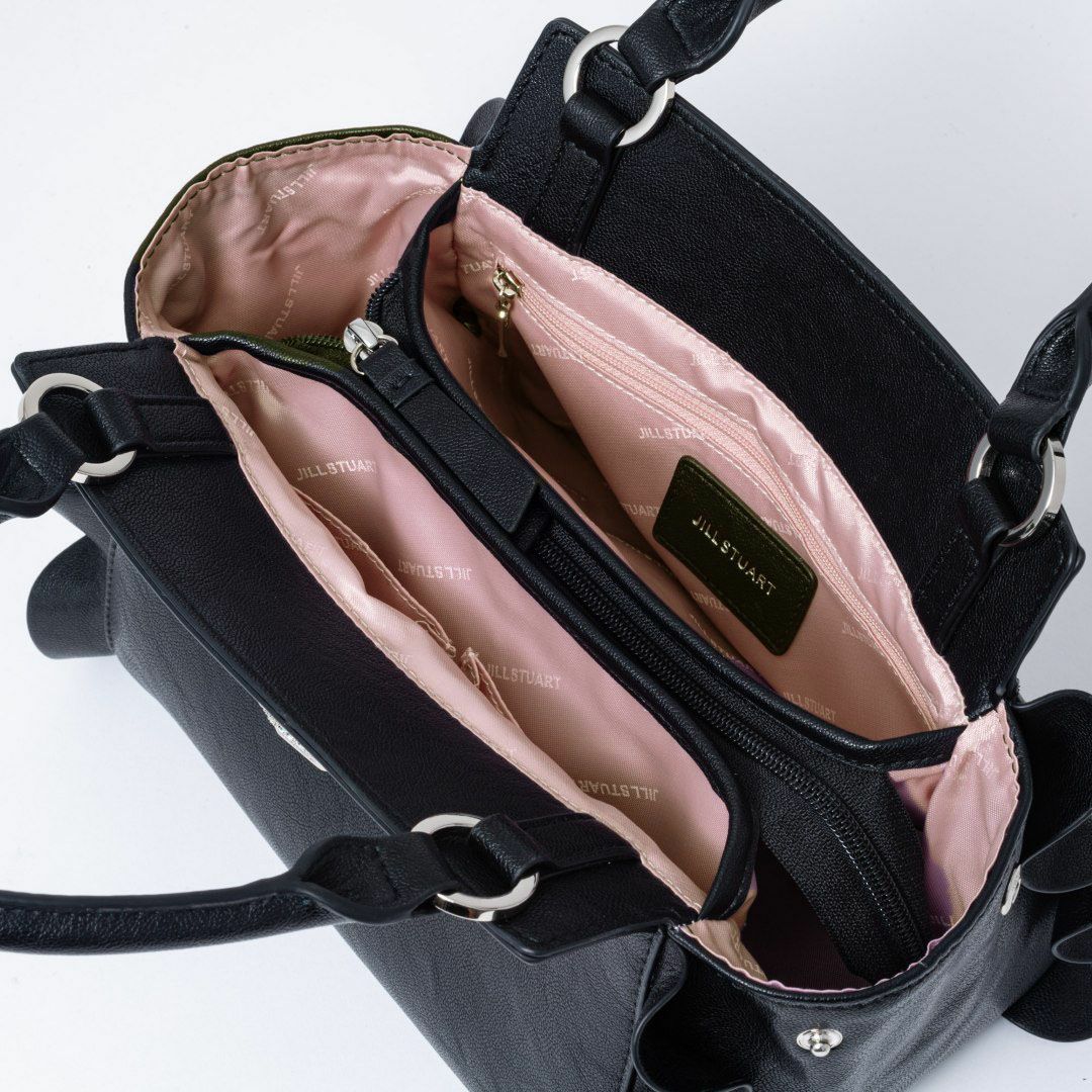 JILL STUART ラッフル 2WAYハンド ブラック