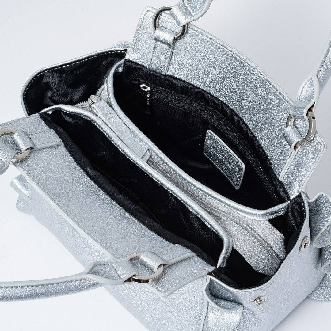 JILL STUART ラッフル 2WAYハンド シルバー