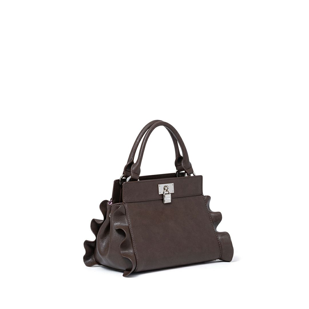 JILL STUART ラッフル 2WAYハンド チョコ