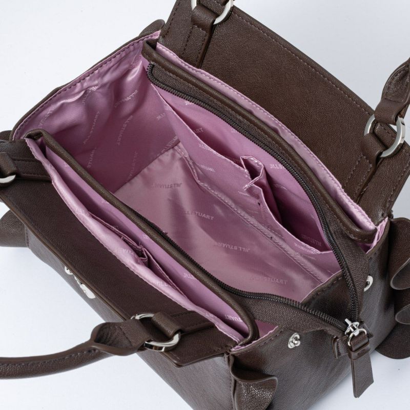 JILL STUART ラッフル 2WAYハンド チョコ