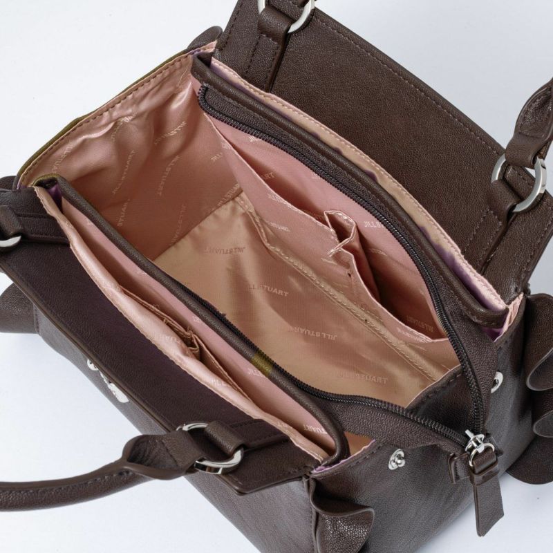 JILL STUART ラッフル 2WAYハンド チョコ