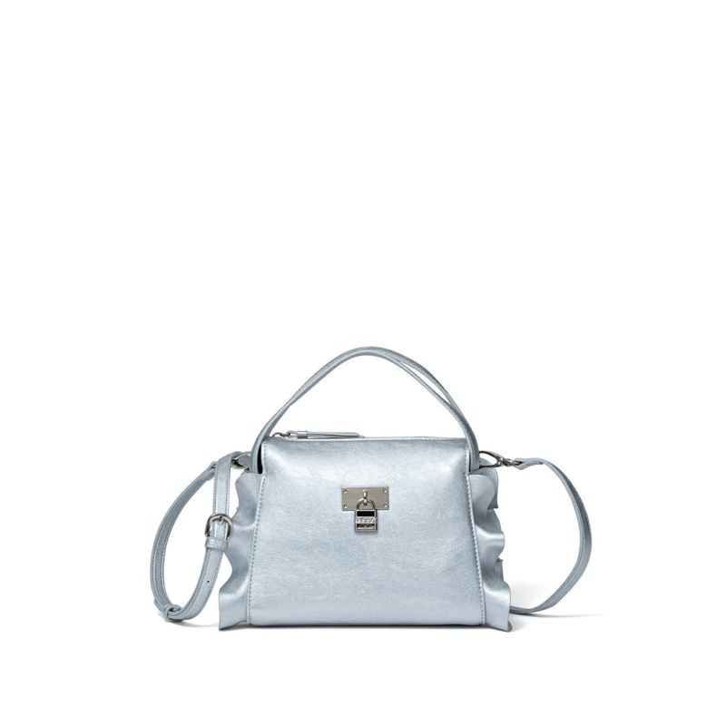 JILL STUART ラッフル 2WAYショルダー シルバー