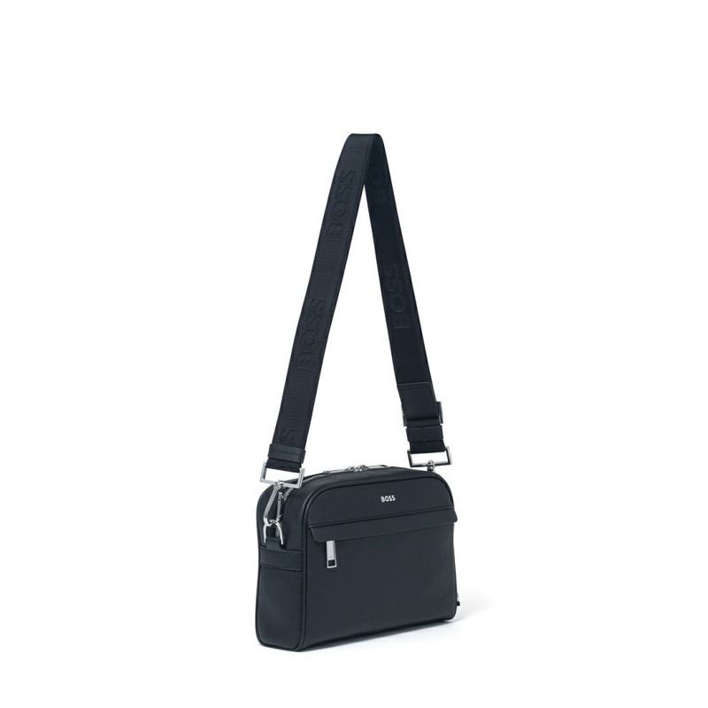 BOSS Zair_Squared Crossb ショルダーバッグ【HBMH5ZS1】 ブラック