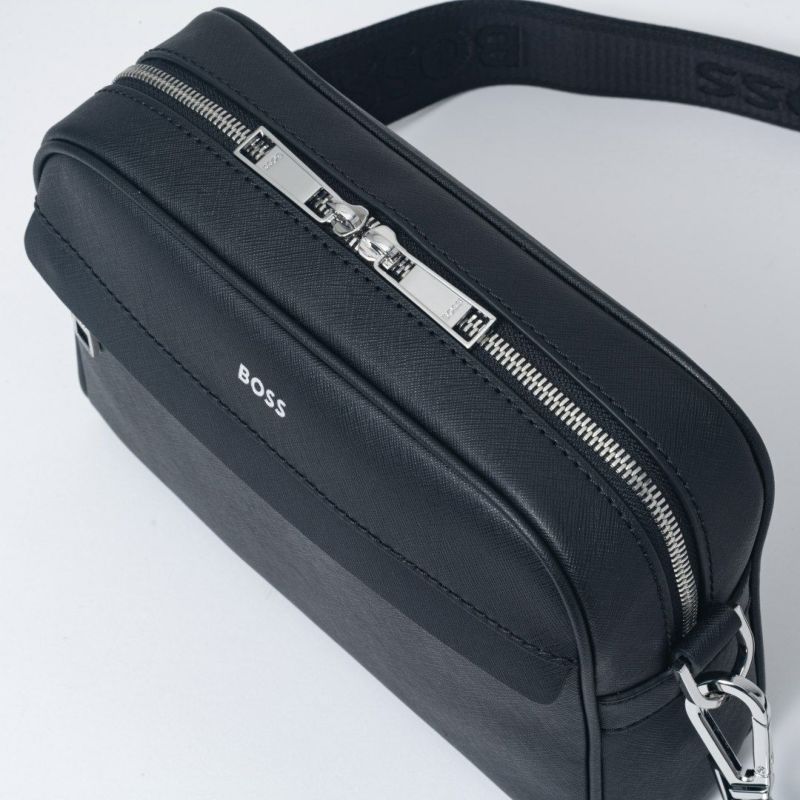 BOSS Zair_Squared Crossb ショルダーバッグ【HBMH5ZS1】 ブラック