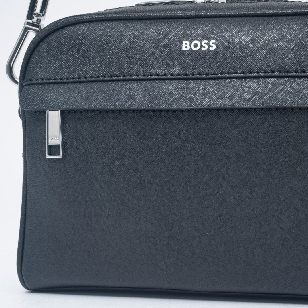 BOSS Zair_Squared Crossb ショルダーバッグ【HBMH5ZS1】 ブラック