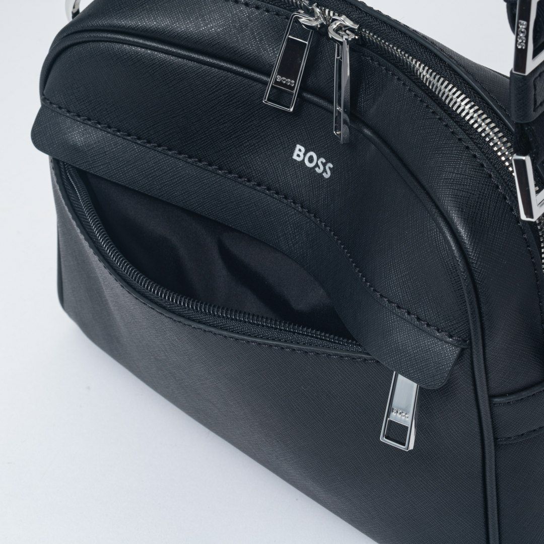 BOSS Zair_Squared Crossb ショルダーバッグ【HBMH5ZS1】 ブラック