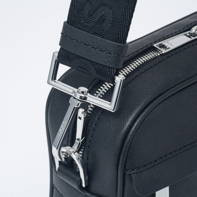 BOSS Zair_Squared Crossb ショルダーバッグ【HBMH5ZS1】 ブラック