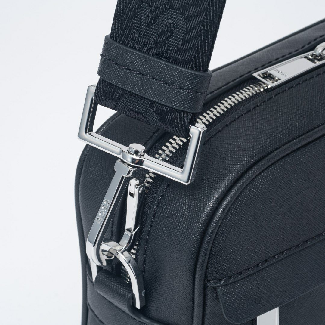 BOSS Zair_Squared Crossb ショルダーバッグ【HBMH5ZS1】 ブラック