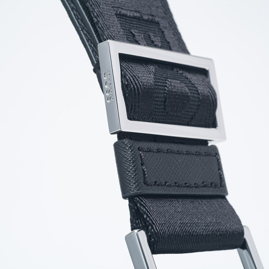 BOSS Zair_Squared Crossb ショルダーバッグ【HBMH5ZS1】 ブラック