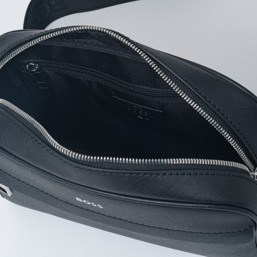 BOSS Zair_Squared Crossb ショルダーバッグ【HBMH5ZS1】 ブラック