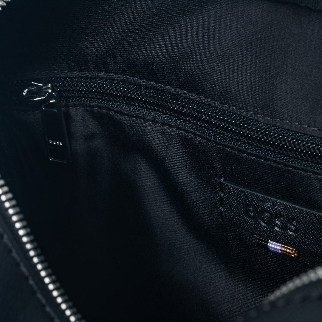 BOSS Zair_Squared Crossb ショルダーバッグ【HBMH5ZS1】 ブラック