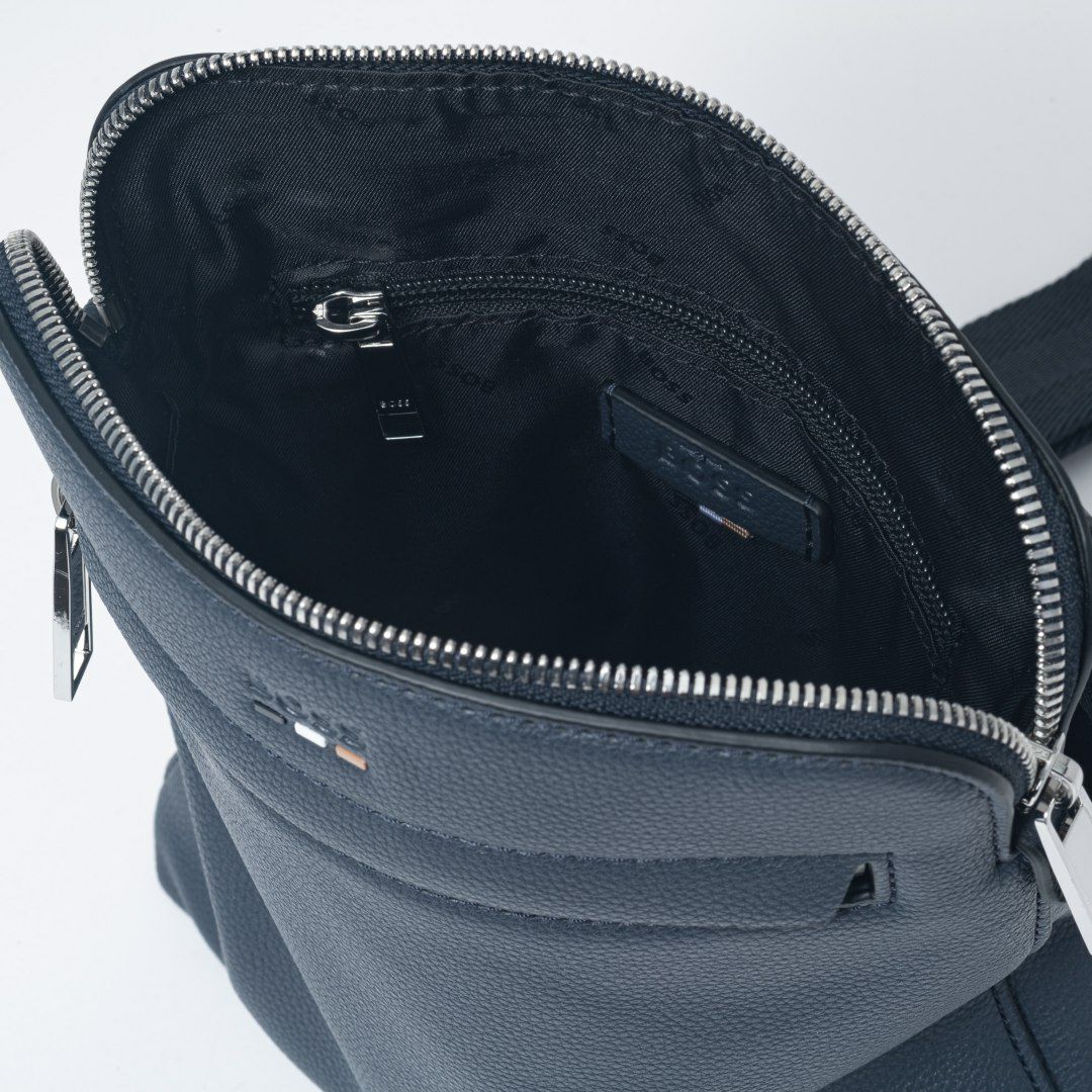  BOSS Ray_S zip env N. ショルダーバッグ【HBMH5YS1】 ネイビ―