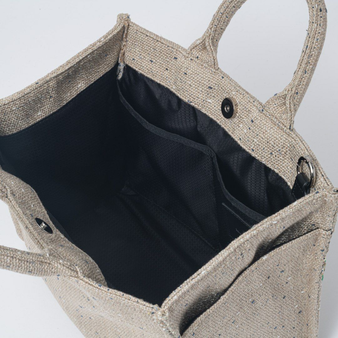 MANIUNO NOVATEX スクエアミニトート(M)【MUMHDSM1】 サンドベージュ