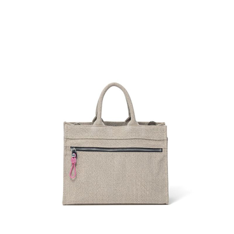 【新品未使用★】MANIUNO ミニトートバッグ グレー/ホワイト MANIUNO ECCO LEATHER ミニトートバッグ 商品｜THE BAGMANIA