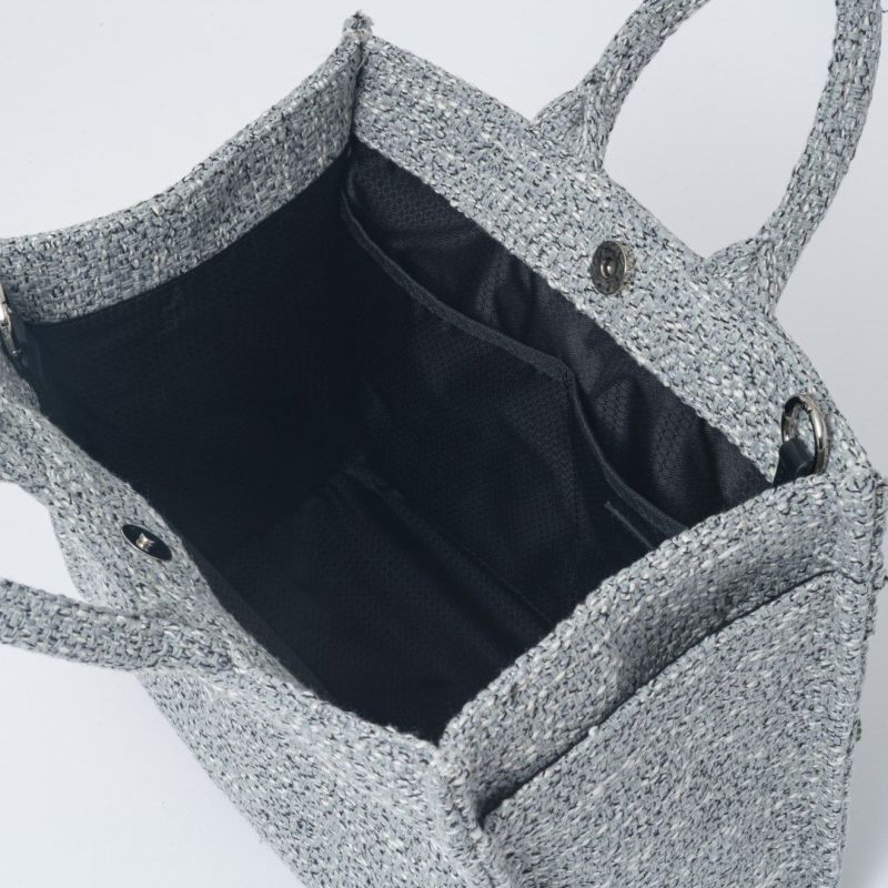 MANIUNO NOVATEX スクエアミニトート(M)【MUMHDSM1】 ライトグレー