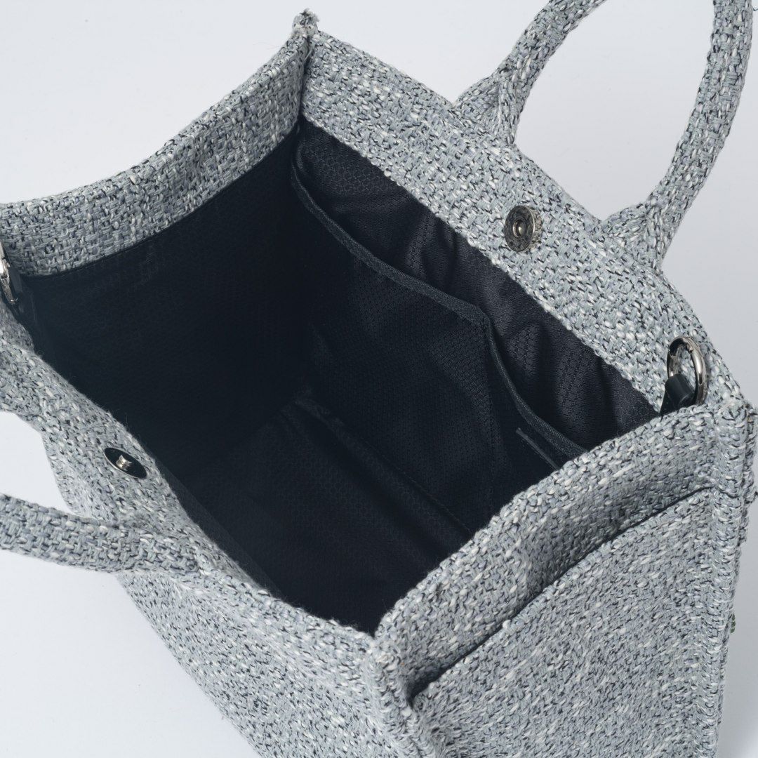 MANIUNO NOVATEX スクエアミニトート(M)【MUMHDSM1】 ライトグレー