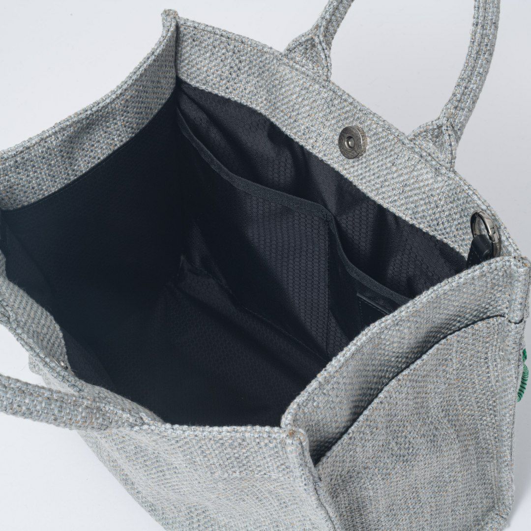 MANIUNO NOVATEX スクエアミニトート(M)【MUMHDSM1】 グレージュ