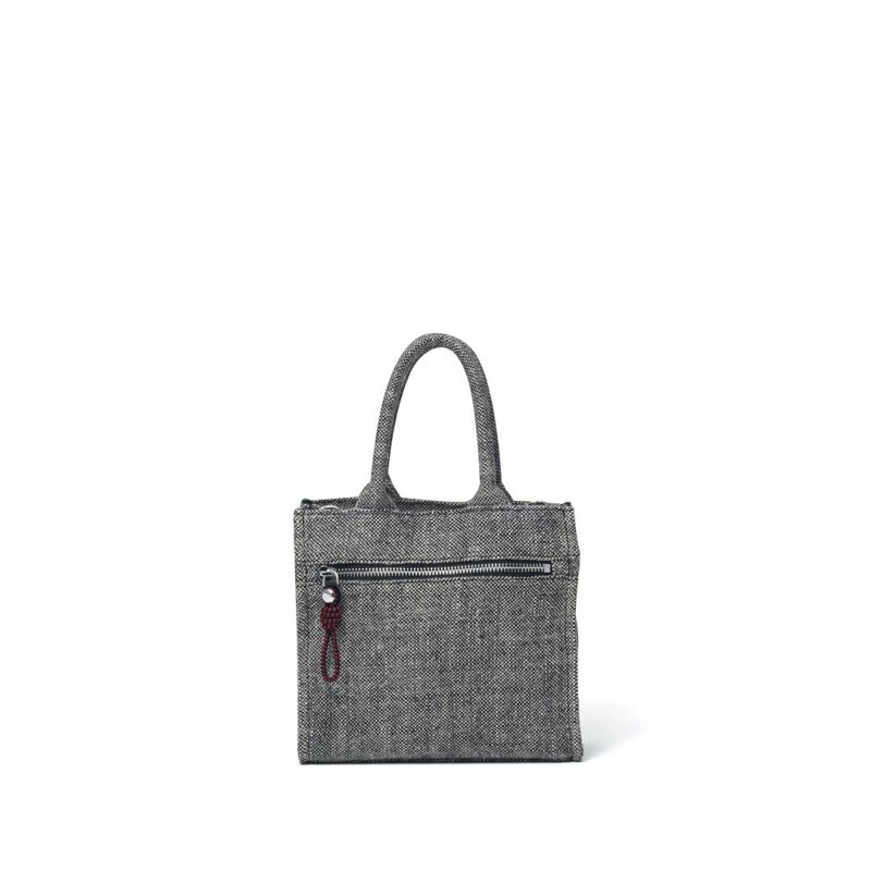 MANIUNO NOVATEX スクエアミニトート(S)【MUMHDSM2】 ブラック×ベージュ