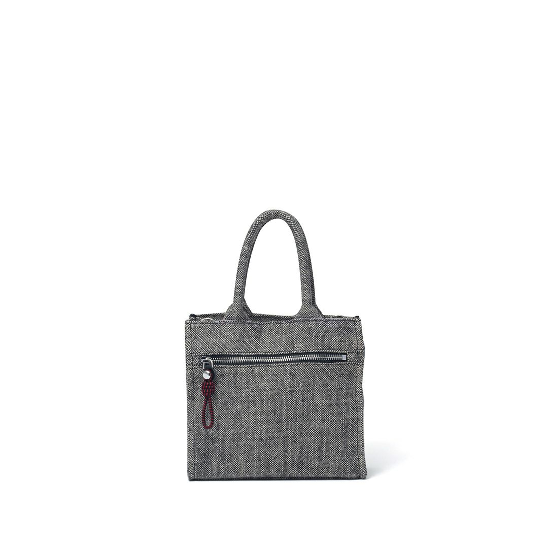 MANIUNO NOVATEX スクエアミニトート(S)【MUMHDSM2】 ブラック×ベージュ