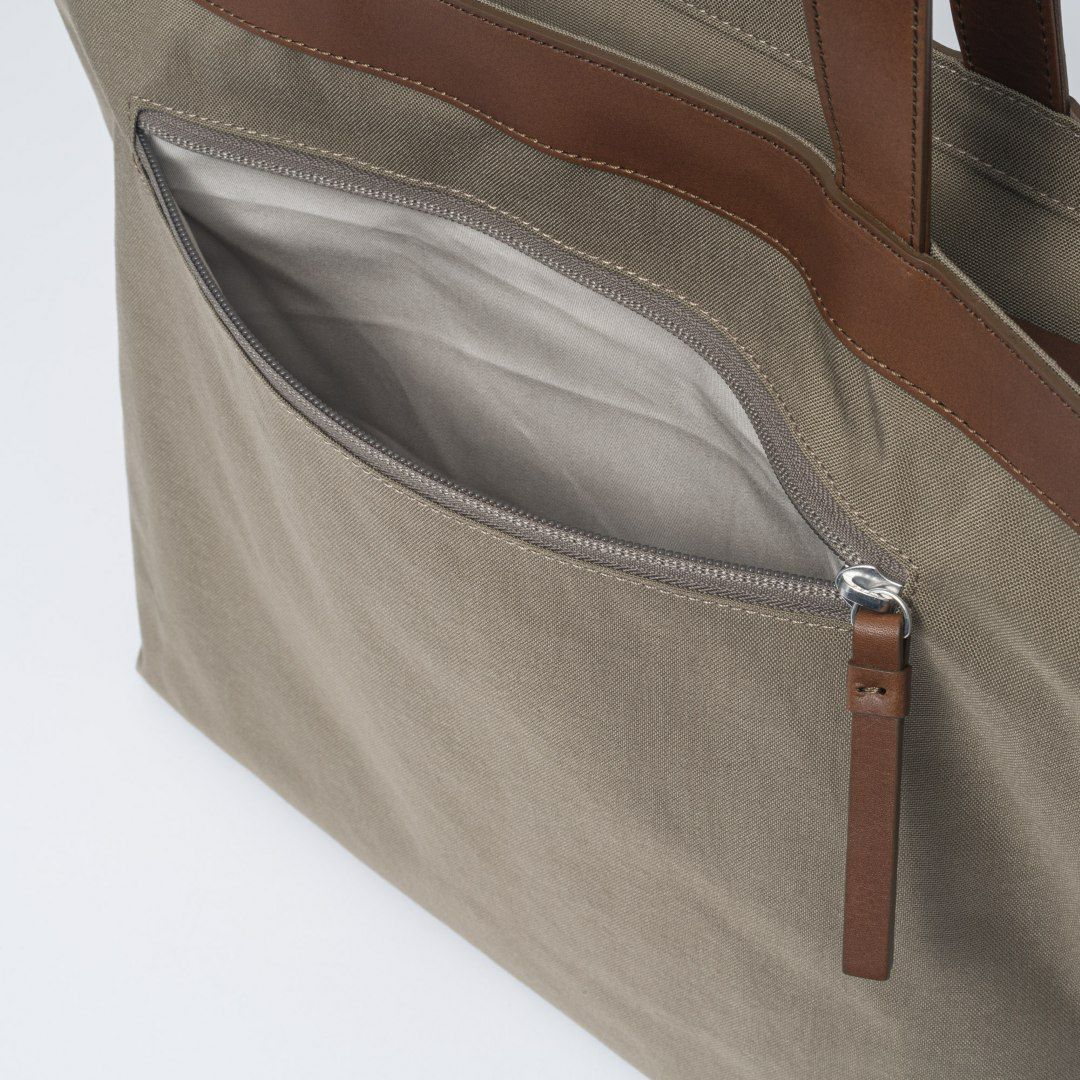 MARGARET HOWELL idea リリック トート ダークベージュ