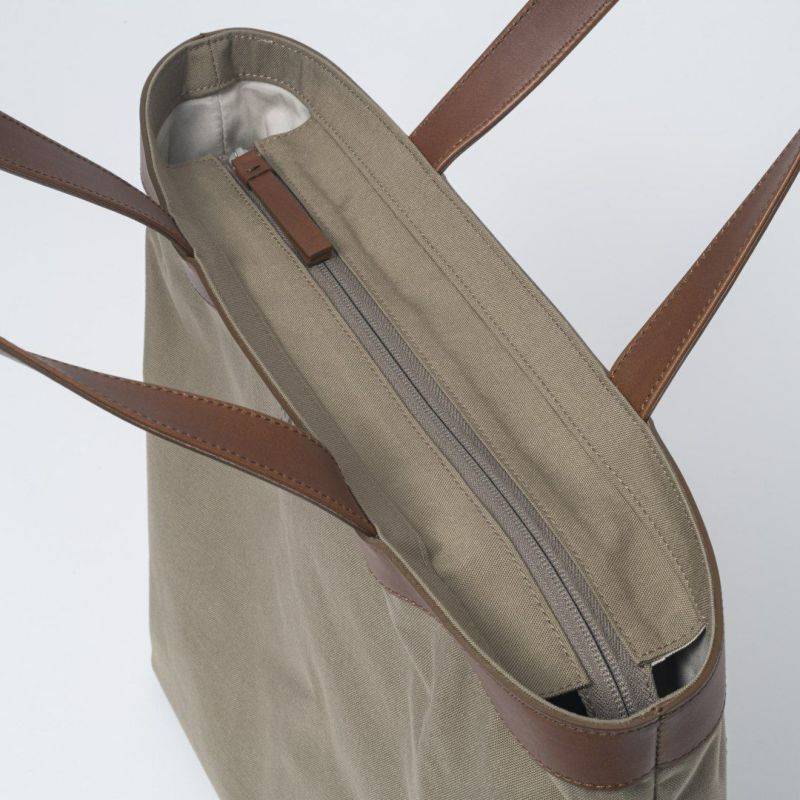 MARGARET HOWELL idea リリック トート ダークベージュ