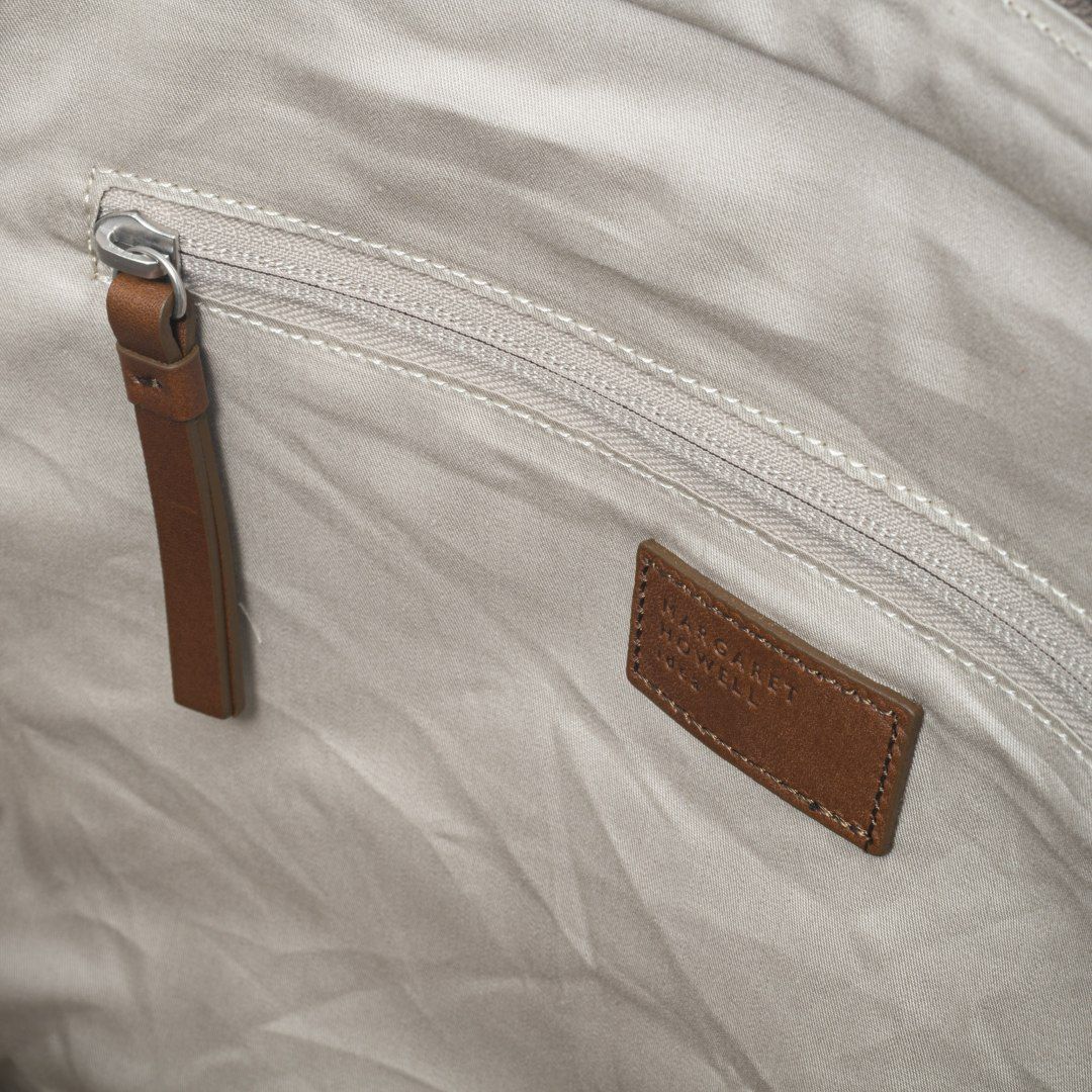 MARGARET HOWELL idea リリック トート ダークベージュ