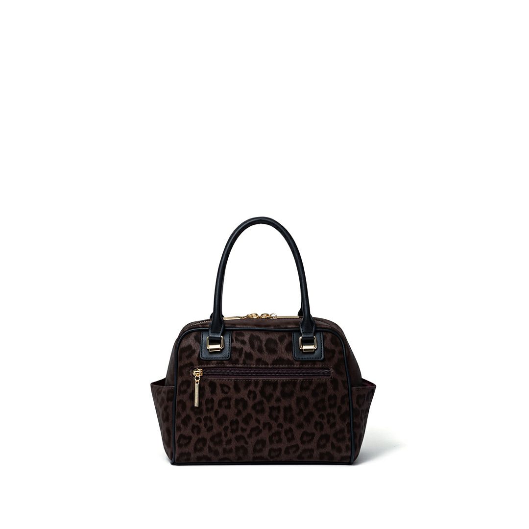 PINKY&DIANNE ソフトレオパード 2WAYボストン ブラウン