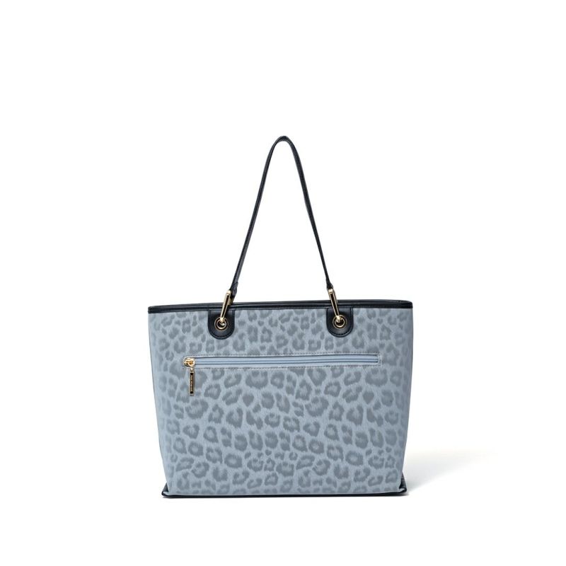 PINKY&DIANNE ソフトレオパード トート グレー