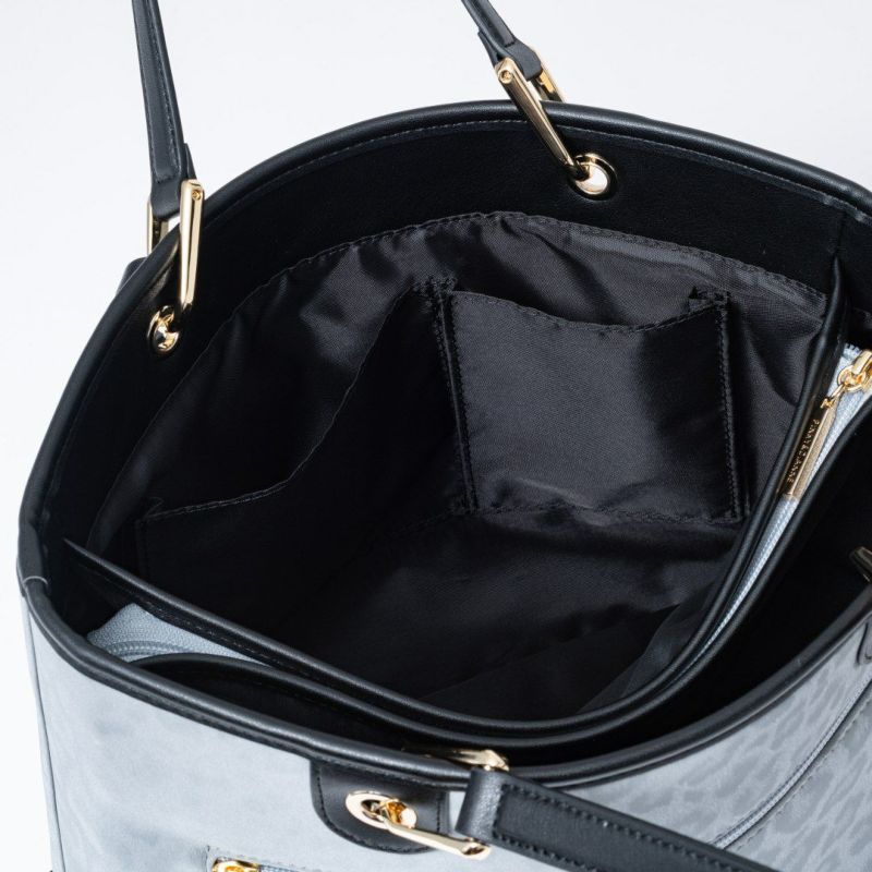 PINKY&DIANNE ソフトレオパード トート グレー