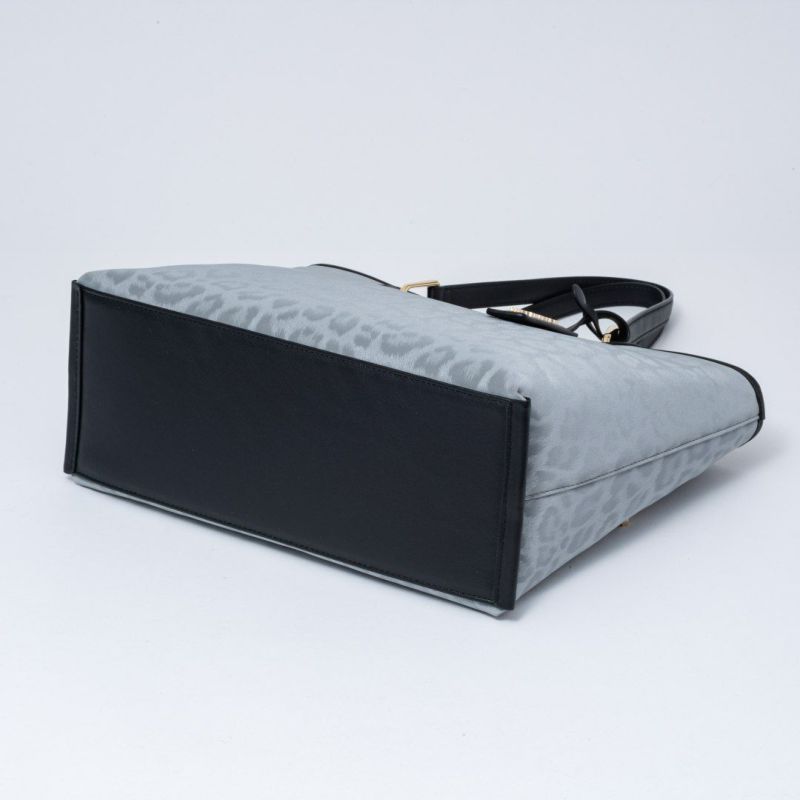 PINKY&DIANNE ソフトレオパード トート グレー