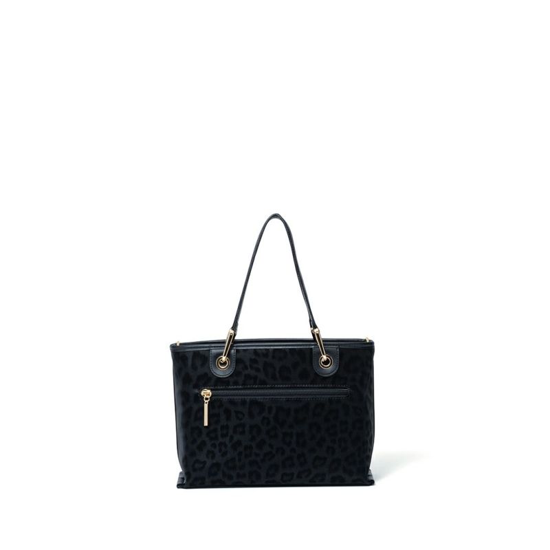 PINKY&DIANNE ソフトレオパード 2WAYハンド ブラック