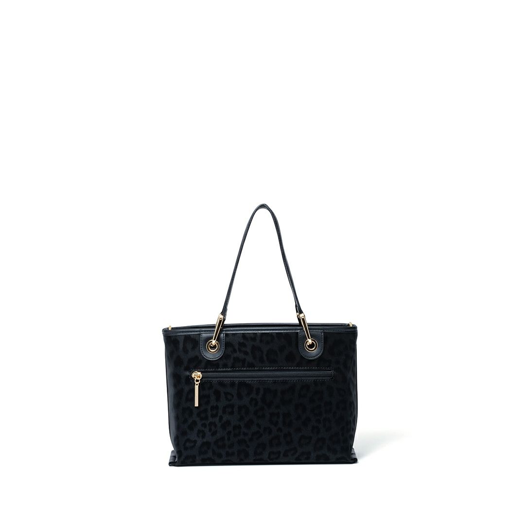 PINKY&DIANNE ソフトレオパード 2WAYハンド ブラック