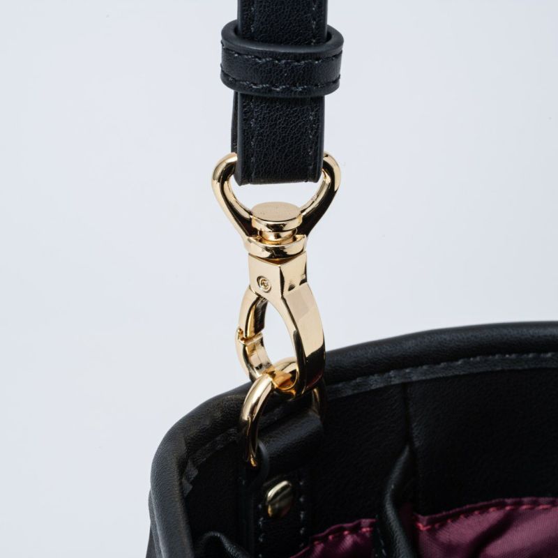 PINKY&DIANNE ソフトレオパード 2WAYハンド ブラック