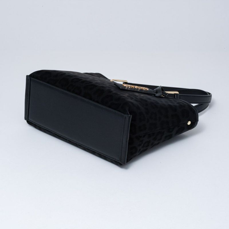 PINKY&DIANNE ソフトレオパード 2WAYハンド ブラック