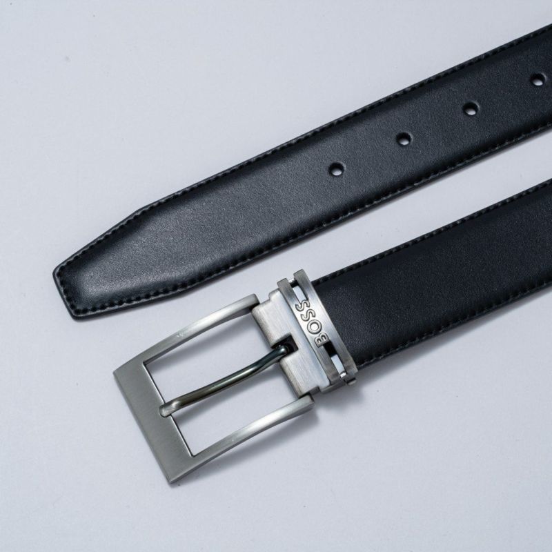 BOSS Galliz イタリアンレザーリバーシブルベルト【HBMB5010】 ブラック