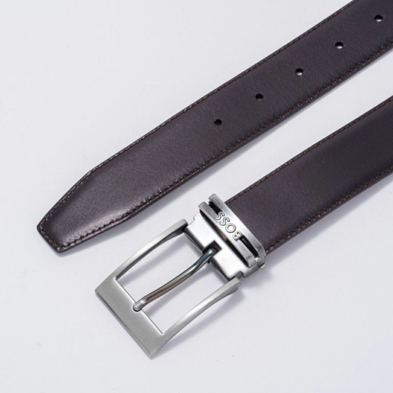 BOSS Galliz イタリアンレザーリバーシブルベルト【HBMB5010】 ブラック