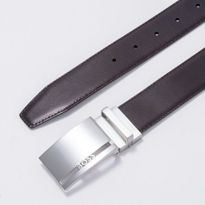 BOSS Galliz イタリアンレザーリバーシブルベルト【HBMB5010】 ブラック