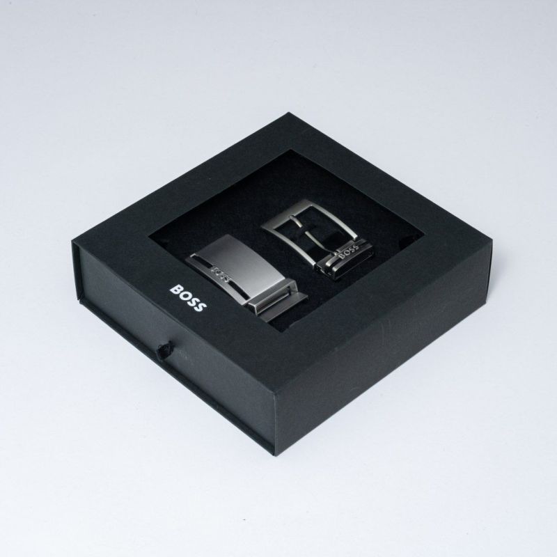 BOSS Galliz イタリアンレザーリバーシブルベルト【HBMB5010】 ブラック