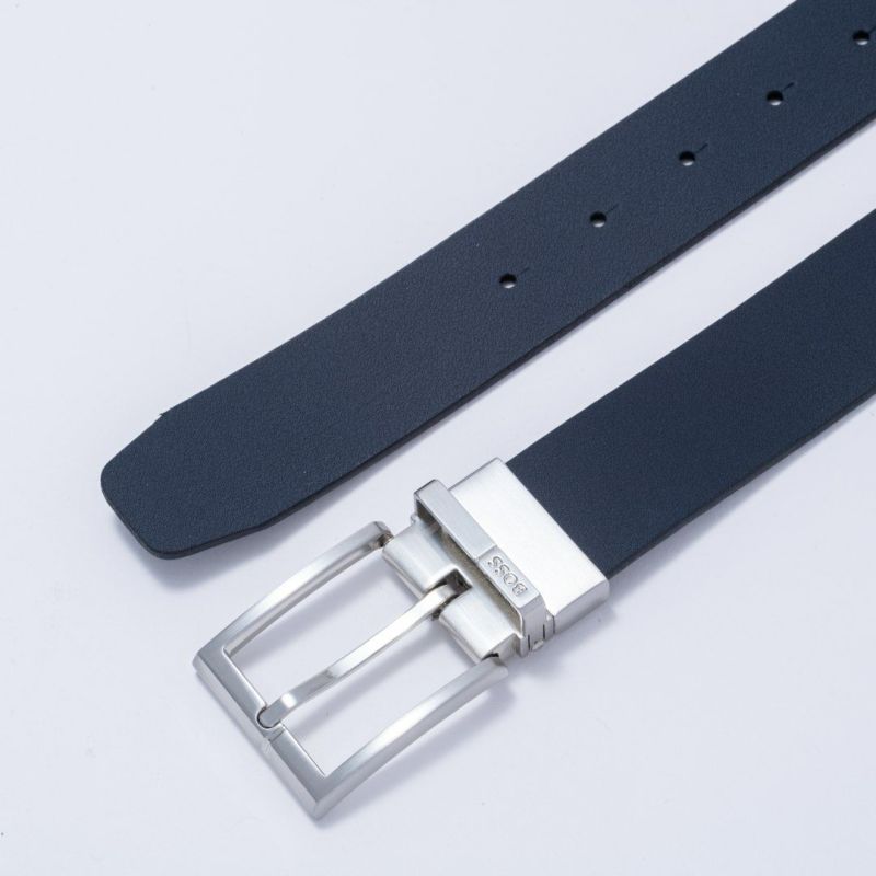 BOSS Geppy イタリアンレザーリバーシブルベルト【HBMB5020】 ブラック