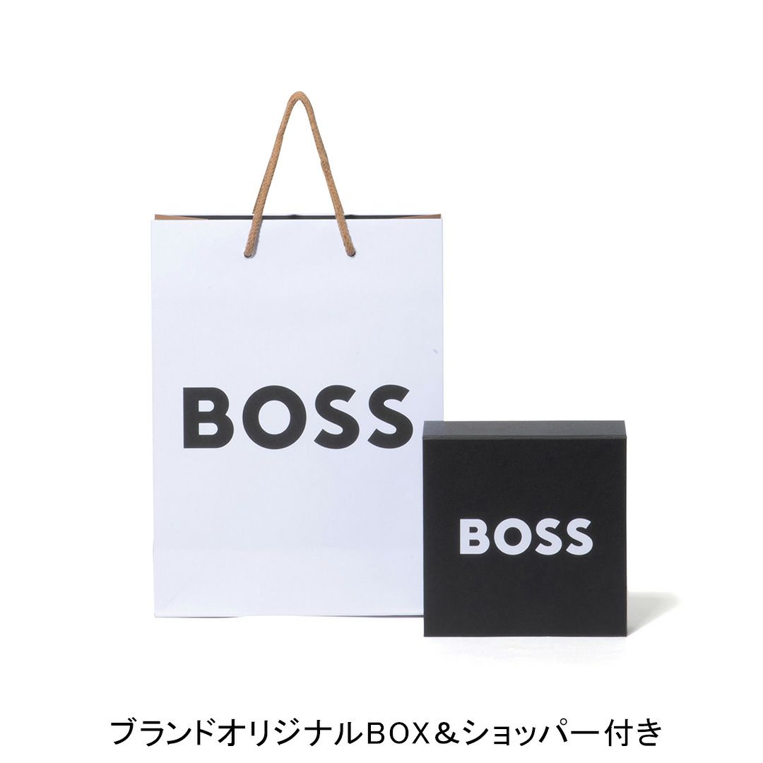 BOSS Elloy レザーベルト＆ガンメタリックバックル（95）【HBMB5034】 