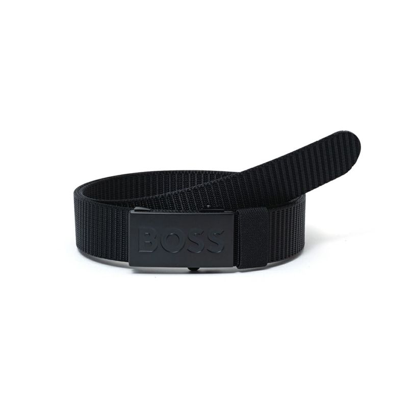 BOSS Bosper ナイロンベルト（85）【HBMB5062】 ブラック