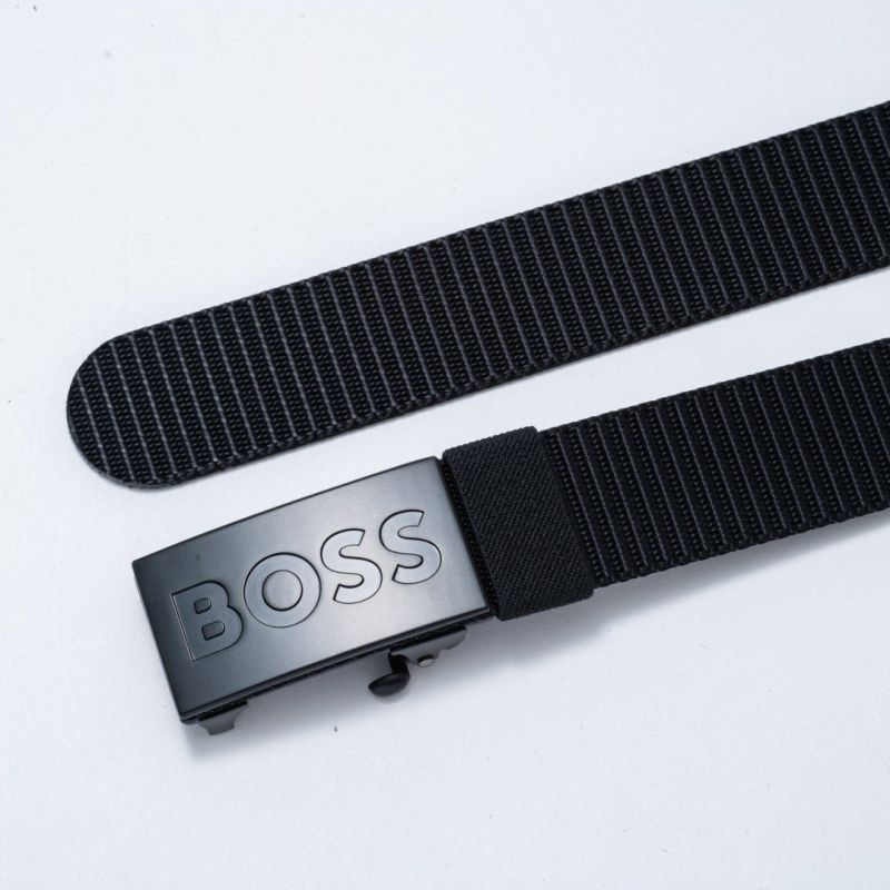 BOSS Bosper ナイロンベルト（85）【HBMB5062】 ブラック