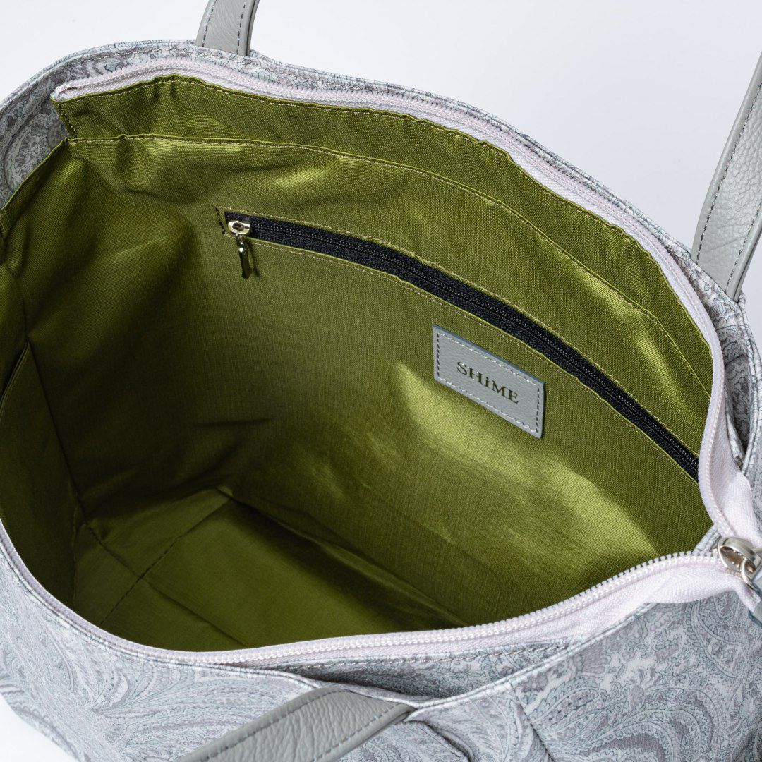 SHiME FLOWER リリー トート グレー