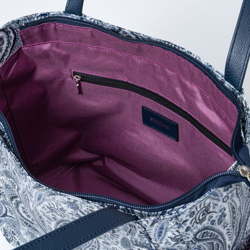 SHiME FLOWER リリー トート ネイビー