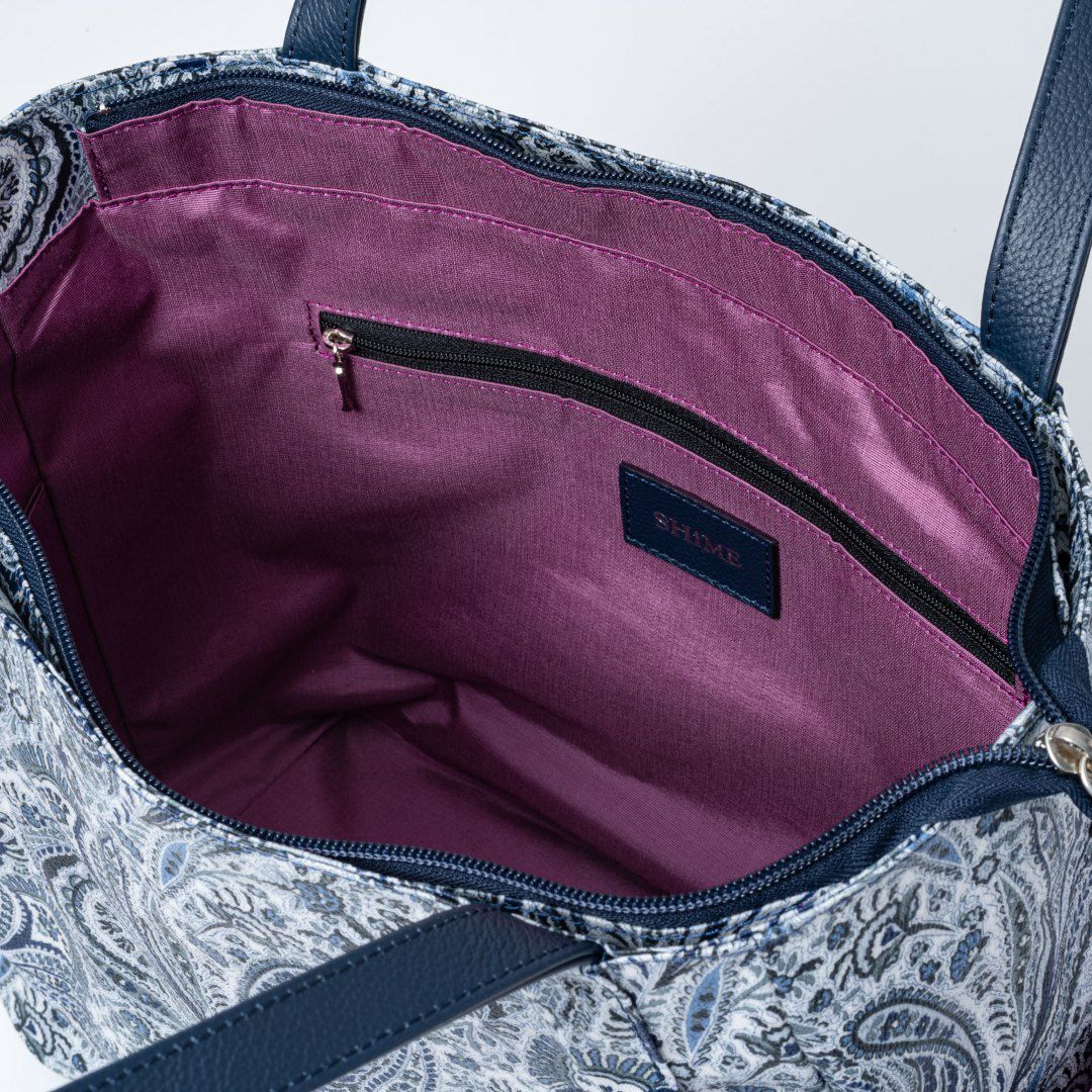 SHiME FLOWER リリー トート ネイビー