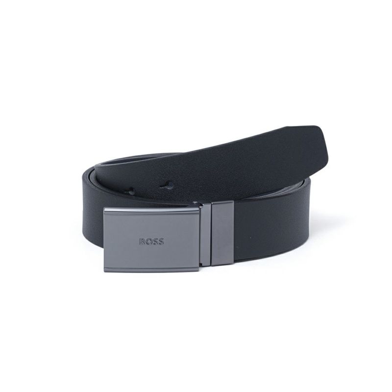 BOSS Gemmy イタリアンレザーリバーシブルベルト【HBMB5070】 ブラック