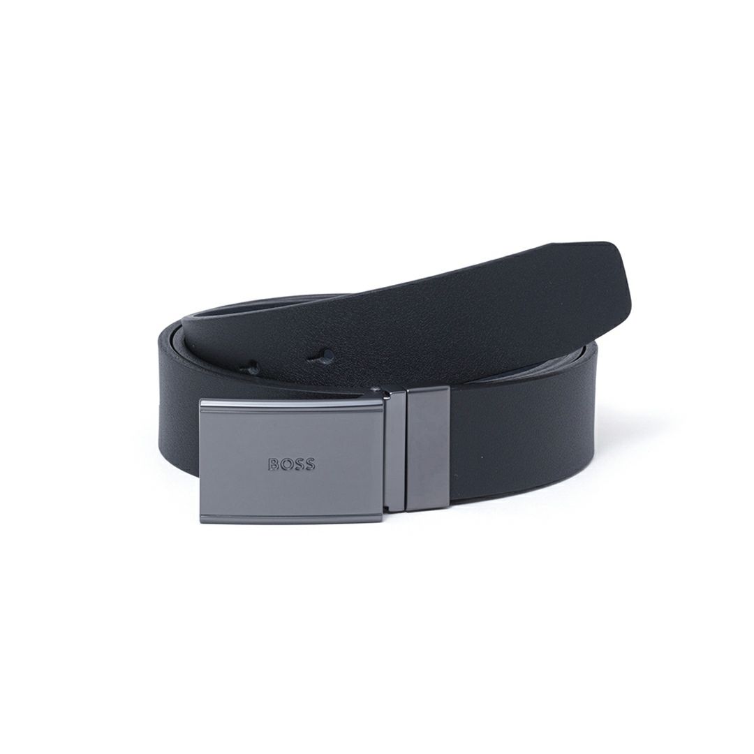 BOSS Gemmy イタリアンレザーリバーシブルベルト【HBMB5070】 ブラック