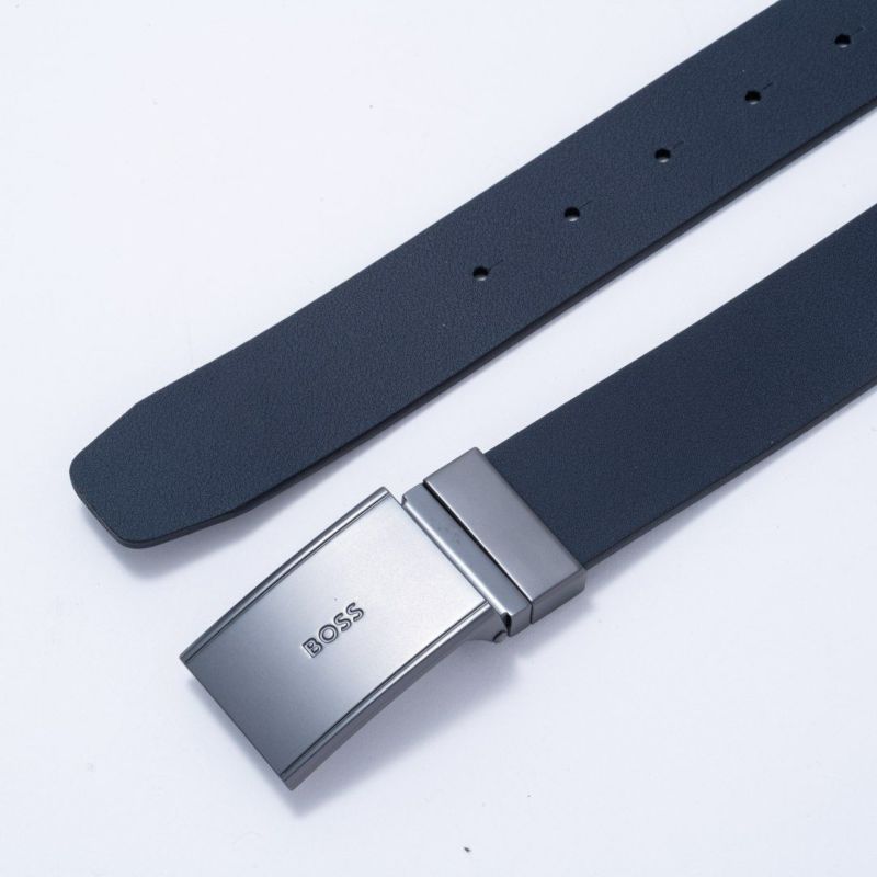 BOSS Gemmy イタリアンレザーリバーシブルベルト【HBMB5070】 ブラック