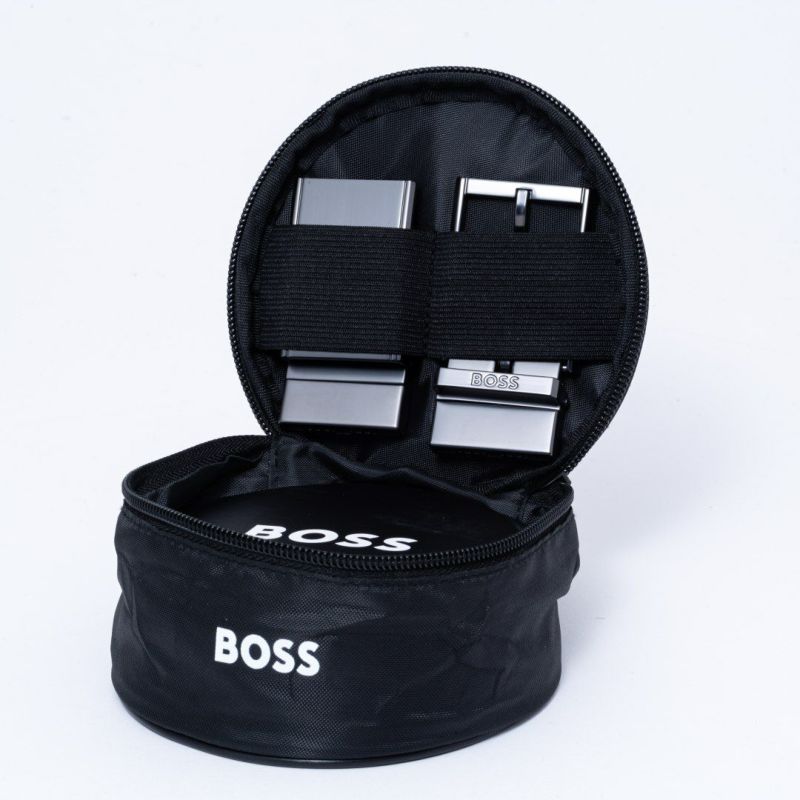 BOSS Gemmy イタリアンレザーリバーシブルベルト【HBMB5070】 ブラック