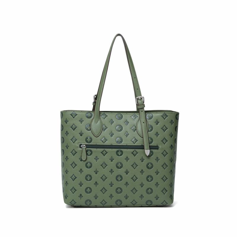 PATRICK COXリリーエンボス トート(L) グリーン